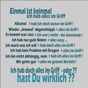 Einmal ist keinmal, alles im Griff