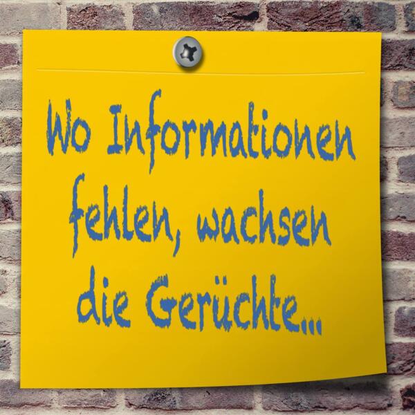 Gerüchte vs. Information