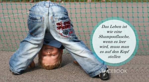 auf den Kopf gestellt